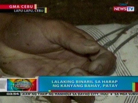 BP: Lalaking binaril sa harap ng kanyang bahay, patay (Lapu-lapu, Cebu)