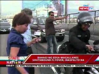 SONA: Bahagi ng Edsa-Magallanes southbound flyover, inaspalto na