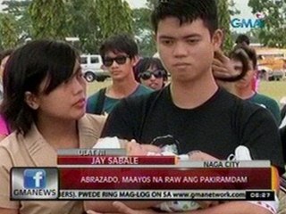 24 Oras: Aide ni yumaong Sec. Robredo na si June Abrazado, dumalaw sa