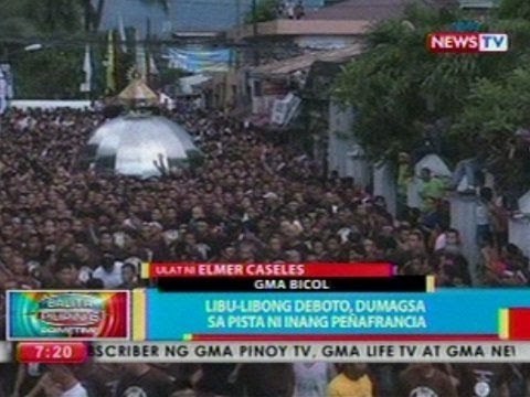 BP: Libu-libong deboto, dumagsa sa pista ni Inang Peñafrancia