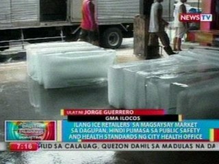 Ilang ice retailers sa Magsaysay Market sa Dagupan, 'di pumasa sa public safety and health standards