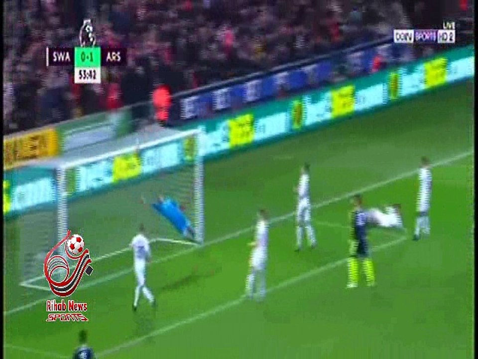 اهداف مباراة ( سوانزي سيتي 0-4 آرسنال ) الدورى الانجليزي