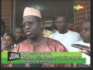 Le Ministre de l'E.S. S a visité l'Université Catholique de l'Afrique de l'ouest  U.K.O..