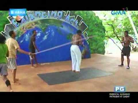 AHA: Boobay trains with the African Acrobats