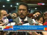NTG: Sen. Santiago, isang linggong mag-a-absent sa mga sesyon ng Senado