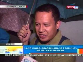 NTG: Ilang lugar, agad binaha sa pagbuhos ng malakas na ulan