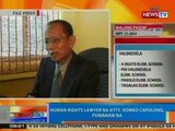 NTG: Human Rights lawyer na si Atty. Romeo Capulong, pumanaw na