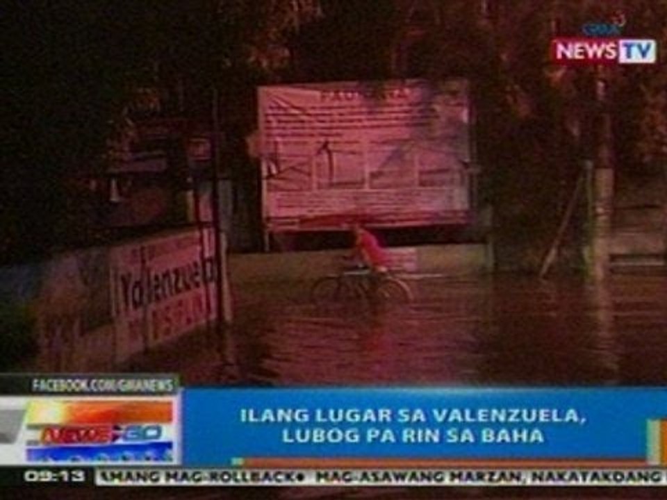 NTG: Ilang lugar sa Valenzuela, lubog pa rin sa baha