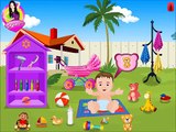 Baby Outdoor Bathing Cute little baby bathing Gameplay # Play disney Games # Watch Cartoons