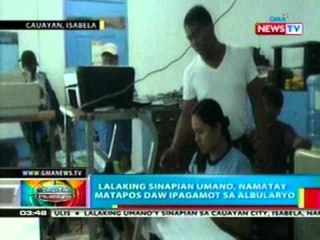 BP: Lalaking sinapian umano, namatay matapos daw ipagamot sa albularyo sa Isabela
