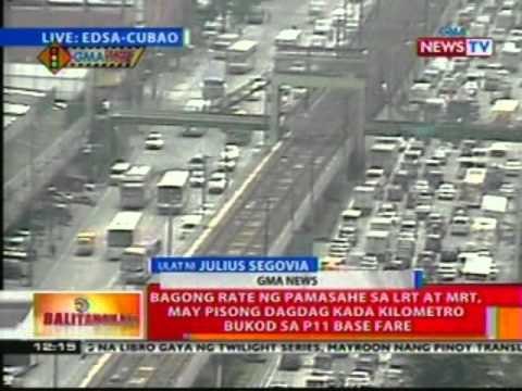 BT: Taas-pasahe sa LRT at MRT, ipatutupad sa susunod na taon