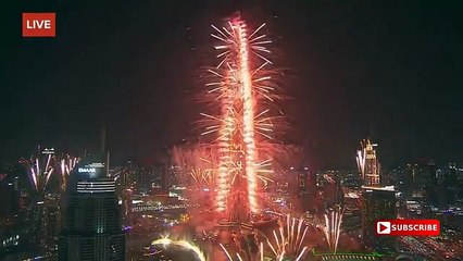 ドバイの新年の花火大会2017