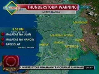 24 Oras: PAGASA, naglabas ng thunderstorm advisory