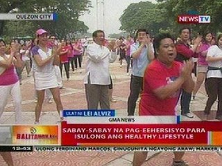 BT: Sabay-sabay na pag-eehersisyo para isulong ang healthy lifestyle sa QC