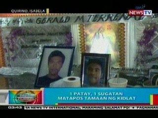 BP: 1 patay, 1 sugatan matapos tamaan ng kidlat sa Isabela