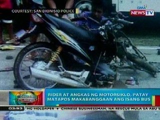 BP: Motorsiklo at bus, nagbanggaan sa Iloilo; 2 patay