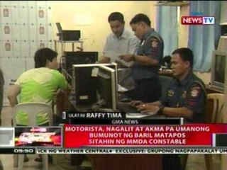 QRT:  Motorista, nagalit at akma pang bumunot ng baril nang sitahin ng MMDA constable