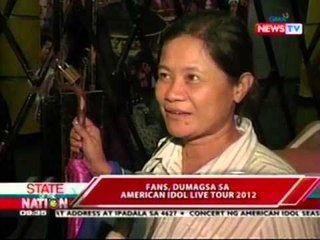 SONA: Fans, dumagsa sa American Idol live tour 2012