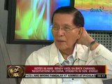 24 Oras: Notes ni Amb. Brady ukol sa back channel negotiations sa China, ipinakita ni Sen. Enrile