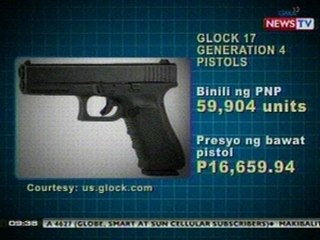 NTG: PNP Chief Bartolome, inaprubahan na ang kontrata sa supplier ng mga bagong pistol