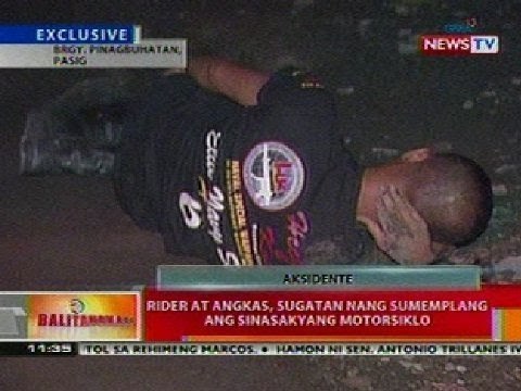 BT: Rider at angkas, sugatan nang sumemplang ang sinasakyang motorsiklo sa Pasig
