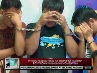 24 Oras: 7 pekeng pulis na suspek sa   hulidap, positibong kinilala ng mga   biktima
