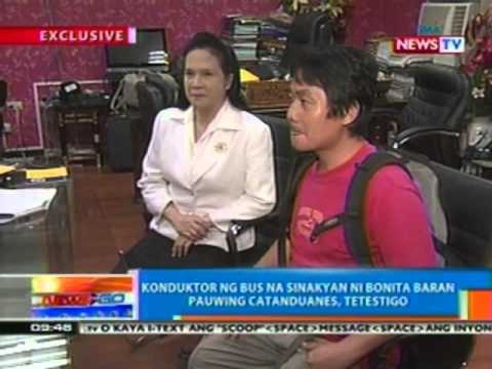 NTG: EXCLUSIVE: Konduktor ng bus na sinakyan ni Bonita Baran pauwing Catanduanes, tetestigo