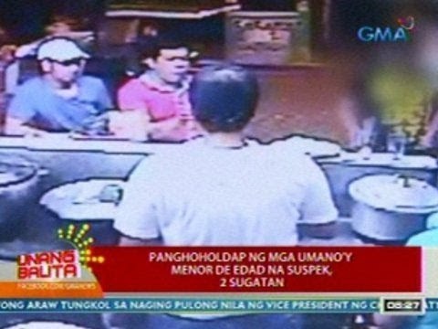 UB: Panghoholdap ng mga umano'y menor de edad na suspek sa Mandaluyong, 2 sugatan