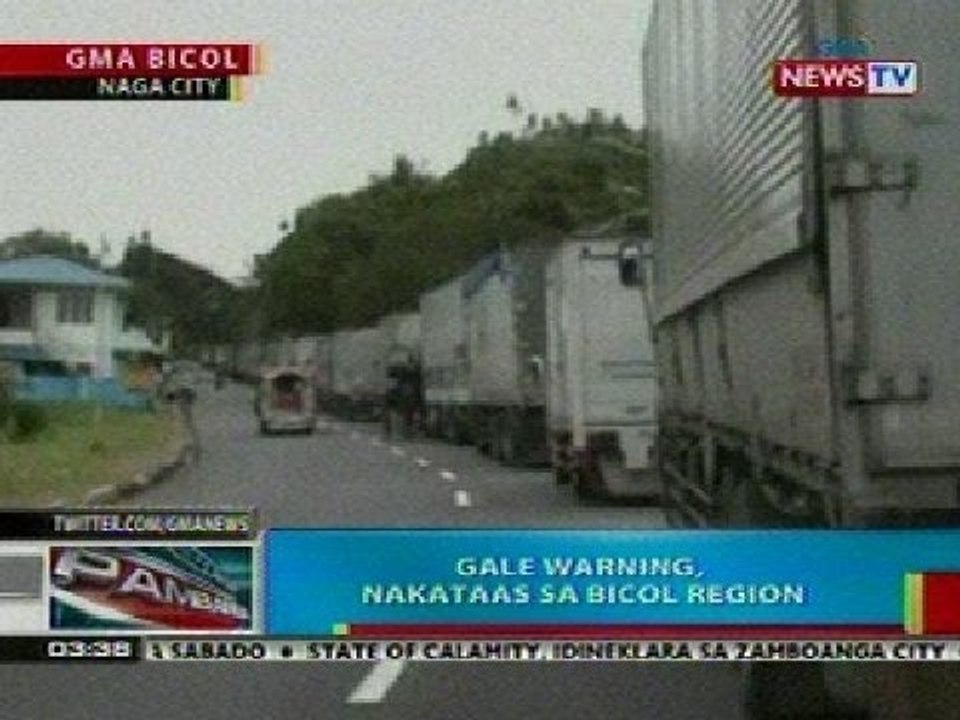 BP: Gale warning, nakataas sa Bicol Region