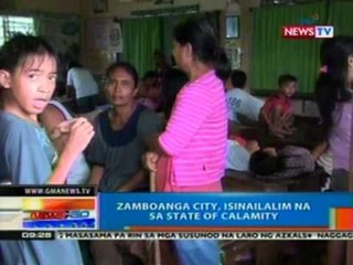 NTG: Zamboanga city, isinailalim na sa state of calamity