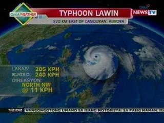 BT: Weather udpate as of 12:01 p.m. (Sept 25, 2012)