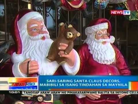 NTG: Sari-saring Santa Claus decors, mabibili sa isang tindahan sa Maynila
