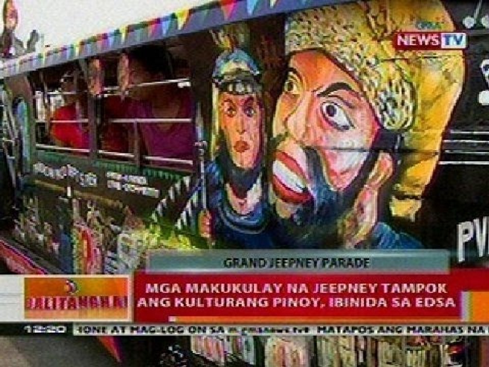 BT: Mga makukulay na jeepney tampok ang kulturang Pinoy, ibinida sa Edsa