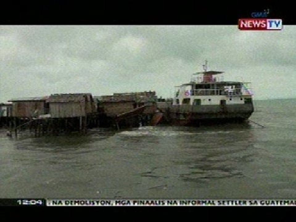 BT: Aabot sa 30 bahay sa tabing dagat sa Zamboanga, inararo ng sumadsad na barko