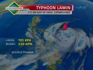 Saksi: Bagyong "Lawin", nananatili ang lakas