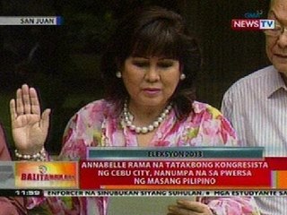 BT: Anabelle Rama na tatakbong kongresista ng Cebu City, nanumpa na sa pwersa ng Masang Pilipino