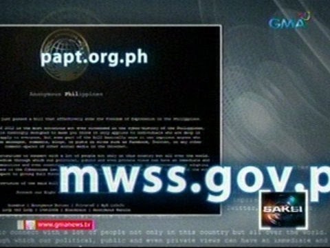 Saksi: 7 website, sunud-sunod na hinack bilang pagtutol sa Cybercrime Prevention Act of 2012