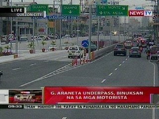 QRT: G. Araneta underpass, binuksan na sa mga motorista