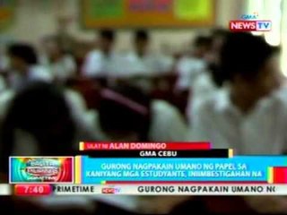 BP: Gurong nagpakain umano ng papel sa kaniyang mga estudyante, iniimbestigahan na