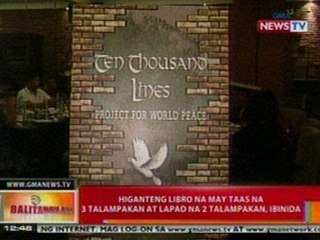 BT: Higanteng libro ng may taas na 3 talampakan at lapad na 2 talampakan, ibinida