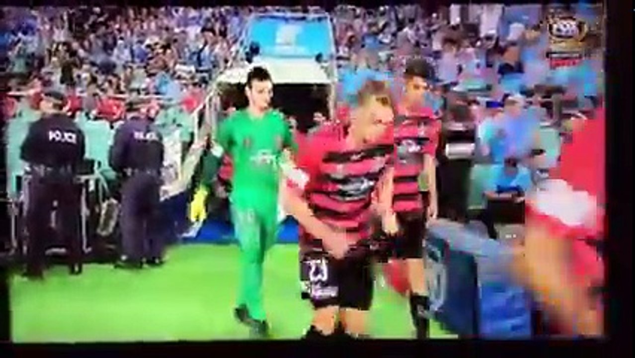 Western Sydneys Vedran Janjetovic Thrown Plastic Snakes By His Former Club Sydney FCs Fans!