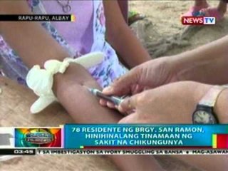 BP: 78 residente ng Rapu-rapu, Albay, hinihinalang tinamaan ng sakit na chikungunya