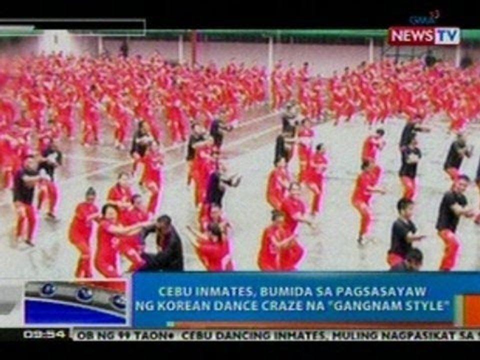 NTG: Cebu inmates, bumida sa pagsasayaw ng Korean dance craze na 'Gangnam Style'