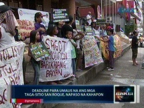 Saksi: Demolisyon sa Sitio San Roque, Quezon City, sinuspinde muna ni DILG Sec. Mar Roxas