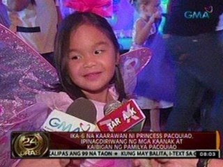 24 Oras:  Ika-6 na kaarawan ni Princess Pacquiao, ipinagdiwang