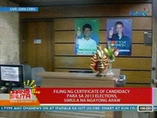 UB: Filing ng COC para sa 2013 elections sa Cebu, handa na rin ngayong araw