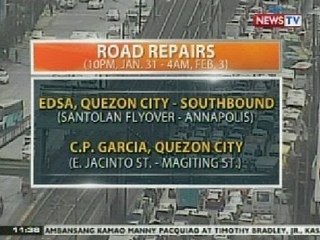 BT: Ilang kalsada sa Metro Manila, sumasailalim sa road repair