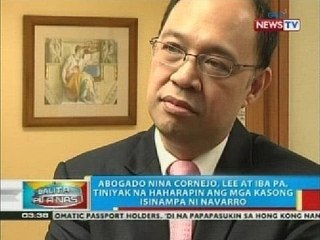 Abugado nina Cornejo, Lee at iba pa, tiniyak na haharapin ang mga kasong isinampa ni Navarro