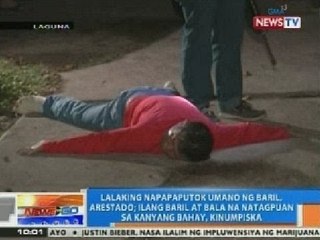 NTG: Lalaking nagpaputok umano ng baril sa Laguna, arestado