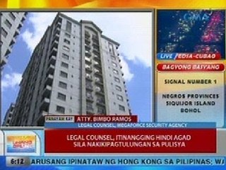 UB: Taguig police, sasampahan ng kasong obstruction of justice ang Megaforce Security Agency